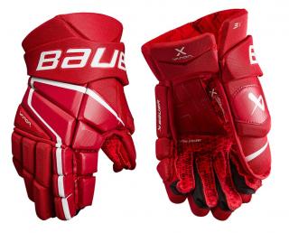 Hokejové rukavice BAUER S22 Vapor 3X Senior 14" Black Red