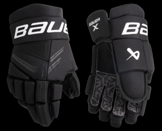 Hokejové rukavice BAUER S24 X INTERMEDIATE 12" Black White