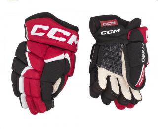 HOKEJOVÉ RUKAVICE CCM JETSPEED ​​680 JUNIOR BLK-RED-WHT 12" Black Red White