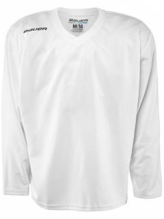 Tréningový hokejový dres BAUER Flex Jersey junior biely veľkosť M/L