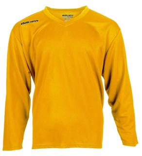 Tréningový hokejový dres BAUER Flex Jersey senior žltý veľkosť XXL