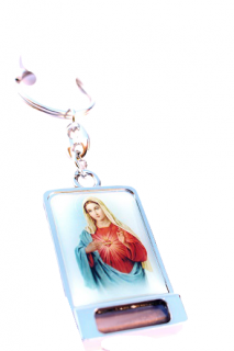 Kľúčenka Mária so sv. zeminou