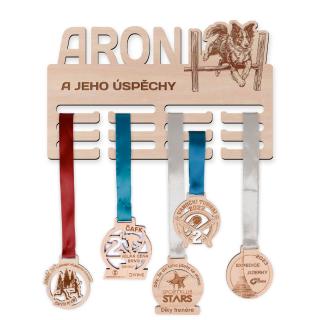 Vešiak na medaile - Agility Veľkosť vešiaka: Malý (30 x 20 cm)