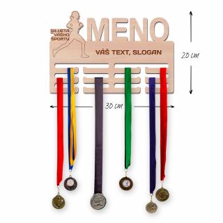 Vešiak na medaile - Atletika Veľkosť vešiaka: Malé (30 x 20 cm)