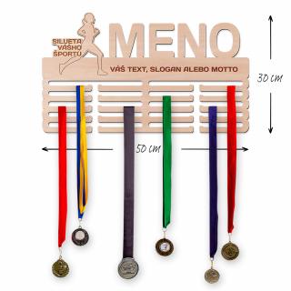 Vešiak na medaile - Atletika Veľkosť vešiaka: XL (50 x 30 cm)