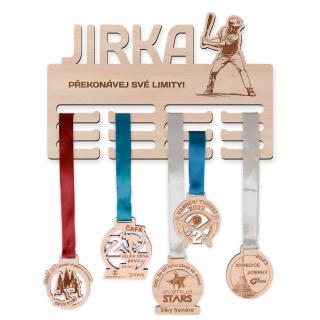 Vešiak na medaile - Baseball, muž Veľkosť vešiaka: Malý (30 x 20 cm)