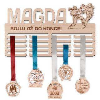 Vešiak na medaile - Taekwondo, žena Veľkosť vešiaka: Stredný (50 x 30 cm)
