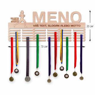Vešiak na medaile - Tenis Veľkosť vešiaka: Mega športovec (70 x 30 cm)