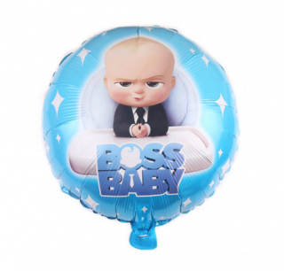 Balón fóliový - Baby Boss 45cm (Mini šéf. Vhodné pre plnenie vzduchom aj héliom.)
