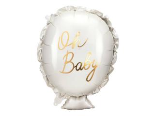 Balón fóliový - Balónik Oh Baby  53x69 cm (Vhodné pre plnenie vzduchom aj héliom)