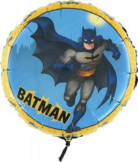 Balón fóliový - batman 45cm (Potešte svoje detičky balónom s ich obľúbeným rozprávkovým hrdinom. Vhodné pre plnenie vzduchom aj héliom.)