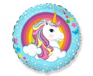 Balón fóliový -  jednorožec (Vhodné pre plnenie vzduchom aj héliom.)