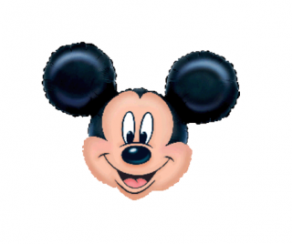 Balón fóliový - Mickey Mouse 60cm (Vhodné pre plnenie vzduchom aj héliom.)