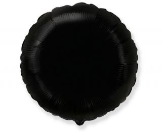 Balón fóliový -  okrúhly čierny 45cm (Vhodné pre plnenie vzduchom aj héliom.)