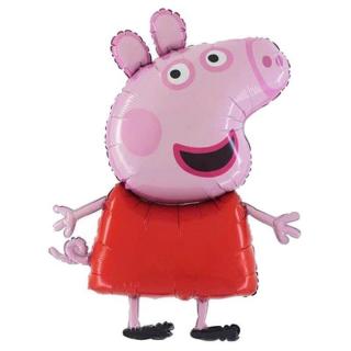 Balón fóliový - Prasiatko Peppa  104cm (Vhodné pre plnenie vzduchom aj héliom.)