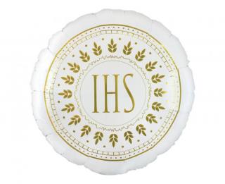 Balón fóliový - Prvé sväté prijímanie - IHS (Vhodné pre plnenie vzduchom aj héliom)