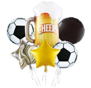 Balón fóliový - Set 7 ks Krígeľ piva (Balóniky ako stvorené na Deň otcov, chlapské narodeniny, či len tak pre potešenie športového nadšenca.)