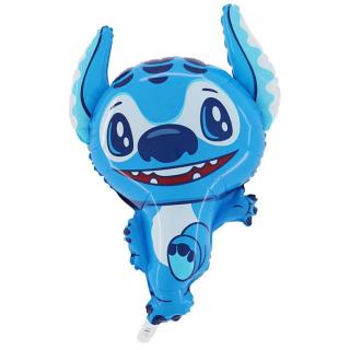 Balón fóliový - Stitch 72cm (Potešte svoje detičky balónom v tvare ich obľúbeného rozprávkového hrdinu. Vhodné pre plnenie vzduchom aj héliom.)