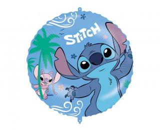 Balón fóliový -  Stitch a Angela  46cm (Vhodné pre plnenie vzduchom aj héliom.)
