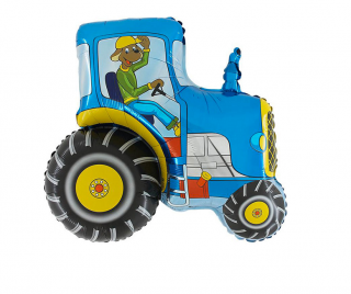 Balón fóliový - Traktor 90cm (Vhodné pre plnenie vzduchom aj héliom.)