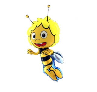 Balón fóliový - Včielka Maja 116cm (Vhodné pre plnenie vzduchom aj héliom.)