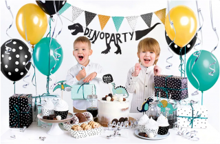 Dekoračný Párty set - Dino party (Dinosaury sada na Vašu oslavu vrátane doplnkov. )