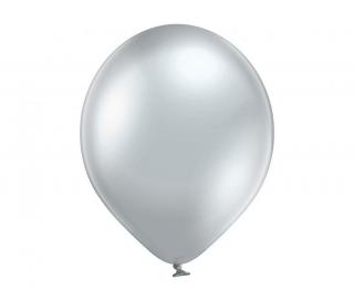 Latexový balón chrómový 12cm - strieborný (Mini latexové balóny 12 cm – Doplnkové dekoratívne balóny)