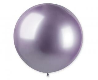 Latexový balón chrómový 48cm - fialový