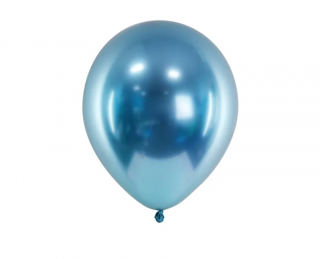 Latexový balón extra lesklý 30cm - modrý (Vhodné pre plnenie vzduchom aj héliom.)