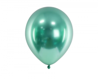 Latexový balón extra lesklý 30cm - zelený (Vhodné pre plnenie vzduchom aj héliom.)