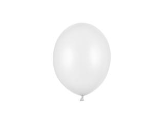 Latexový balón metalický 12cm - biely (Mini latexové balóny 12 cm – Doplnkové dekoratívne balóny)