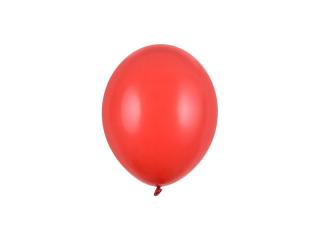 Latexový balón pastelový 12cm - červený (Mini latexové balóny 12 cm – Doplnkové dekoratívne balóny)