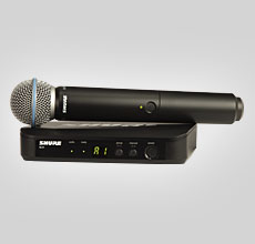 Shure BLX24ESM58 bezdrôtový set s ručným mikrofónom