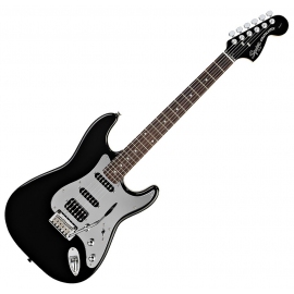 Squier Black and Chrome Standard Stratocaster HSS RW Black