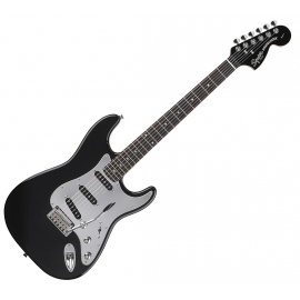 Squier Black and Chrome Standard Stratocaster RW Black