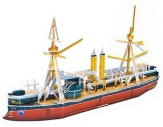 Hütermann 3D puzzle skládačka Obrněná loď  - fregata z 19. století Dingyuan