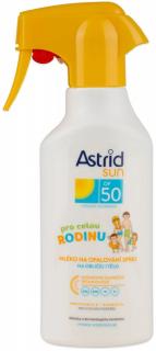 Hütermann Astrid Sun mléko na opalování 270ml OF50 Rodinné sprej