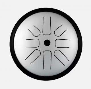 Hütermann Cestovní Handpan Steel Tongue Drum -  6' (25cm), 8 tónů, C-dur, D-dur,  Měděná ocel