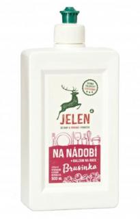 Hütermann Jelen na nádobí Brusinka s balzámem na ruce 0.5l