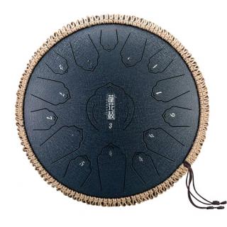 Hütermann Profesional Tongue drum -  12' (30cm), 15 tónů, D-dur - šedý, s příslušenstvím