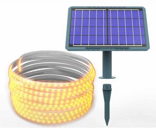 Hütermann SMART LED pásek 5m + solární panel- venkovní osvětlení na zahradu, bazén, střechu, chodníky, schody...