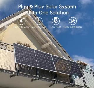 Hütermann Solární minielektrárna 800W PRO CHUDÝ - žádná montáž ani připojování ani složité papírování.