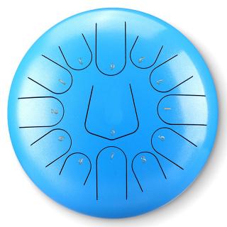 Hütermann Tongue drum -  12' (25cm), 13 tónů, C-dur - Modrý,  s příslušenstvím