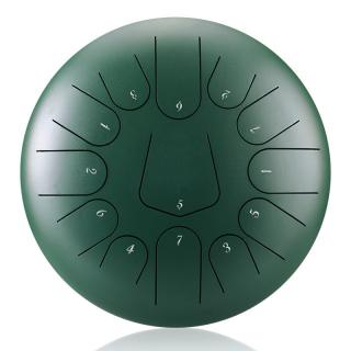 Hütermann Tongue drum - 12' (30cm), 13 tónů, C-dur - Malachie, slitina titanu a oceli, s příslušenstvím