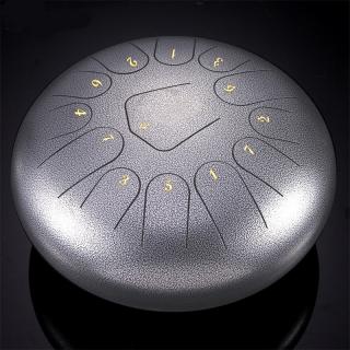 Hütermann Tongue drum -  12' (30cm), 13 tónů, C-dur - Šedý,  s příslušenstvím