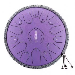 Hütermann Tongue drum -  12,5' (32cm), 13 tónů, C-dur - fialová,  s příslušenstvím