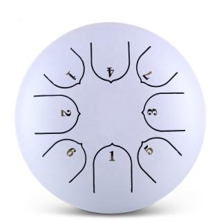 Hütermann Tongue drum - 6' (15cm) 8 tónů, D-dur - Bílý,  s příslušenstvím