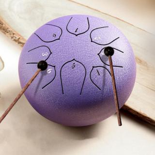 Hütermann Tongue drum -  8' (20cm), 8 tón, F-dur - Fialový, s příslušenstvím