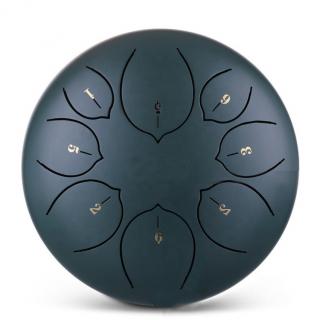 Hütermann Tongue drum -  8' (20cm), 8 tón, F-dur - Zelený, s příslušenstvím