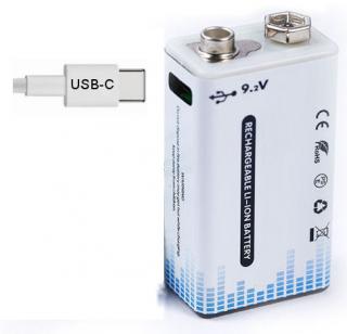 Hütermann USB baterie nabíjecí 9V